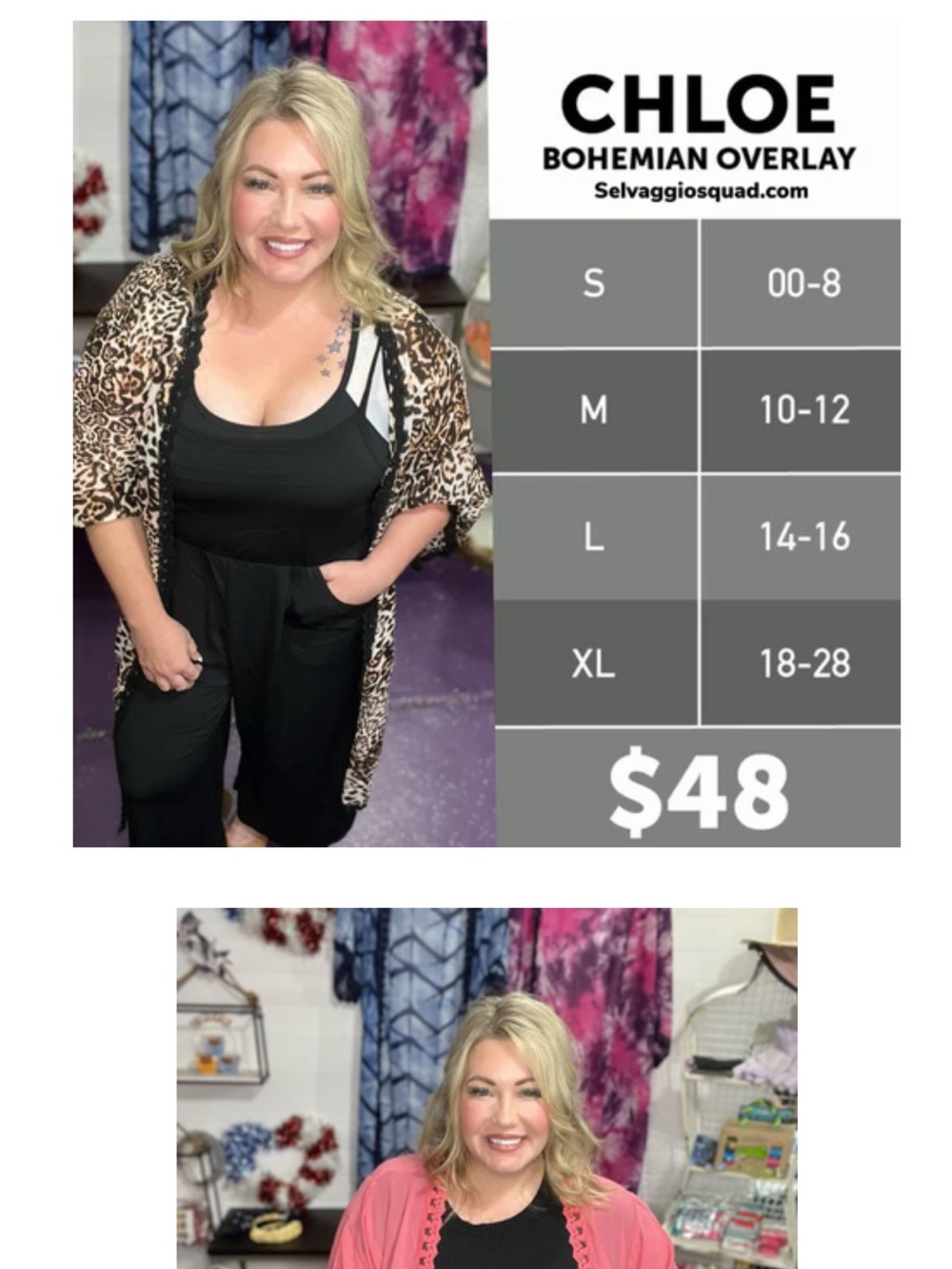 LuLaRoe Chloe Black & White Polka Dot Sheer Kimono - Picture 3 of 3